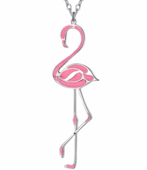 Halskette Rosa Flamingo