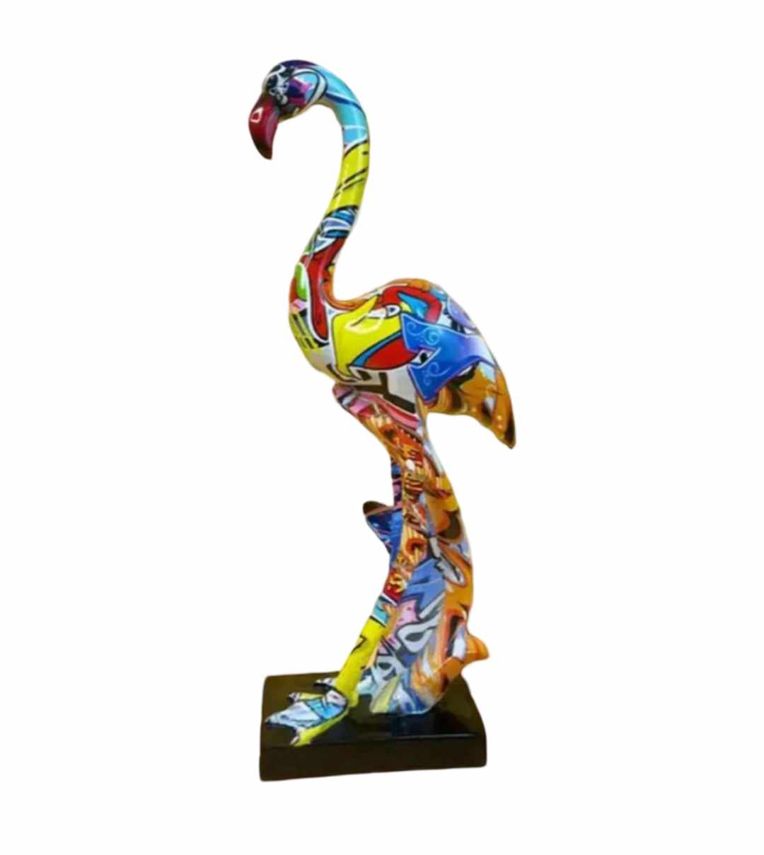 Graffiti Flamingo Sculpture