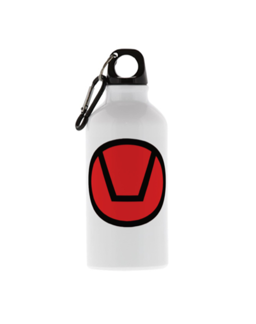 Aluminum water bottle with carabiner 