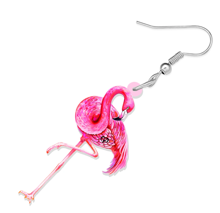 Pink Flamingo Earrings