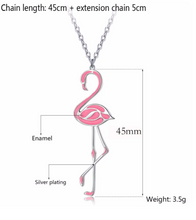 Ladda upp bild till gallerivisning, Halsband Rosa Flamingo
