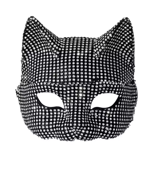 Glittrande Catwoman Mask