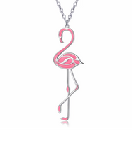 Ladda upp bild till gallerivisning, Halsband Rosa Flamingo
